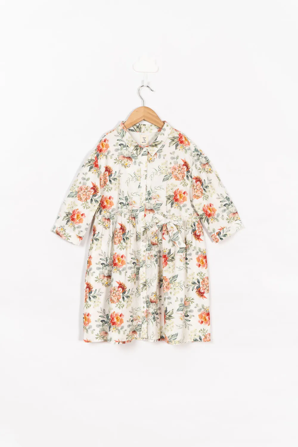White Floral Dress