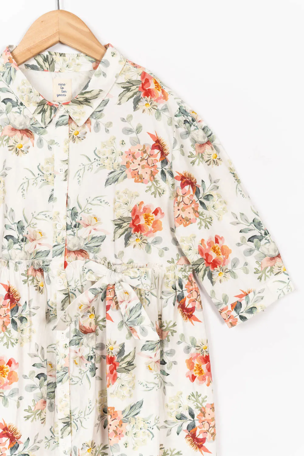 White Floral Dress