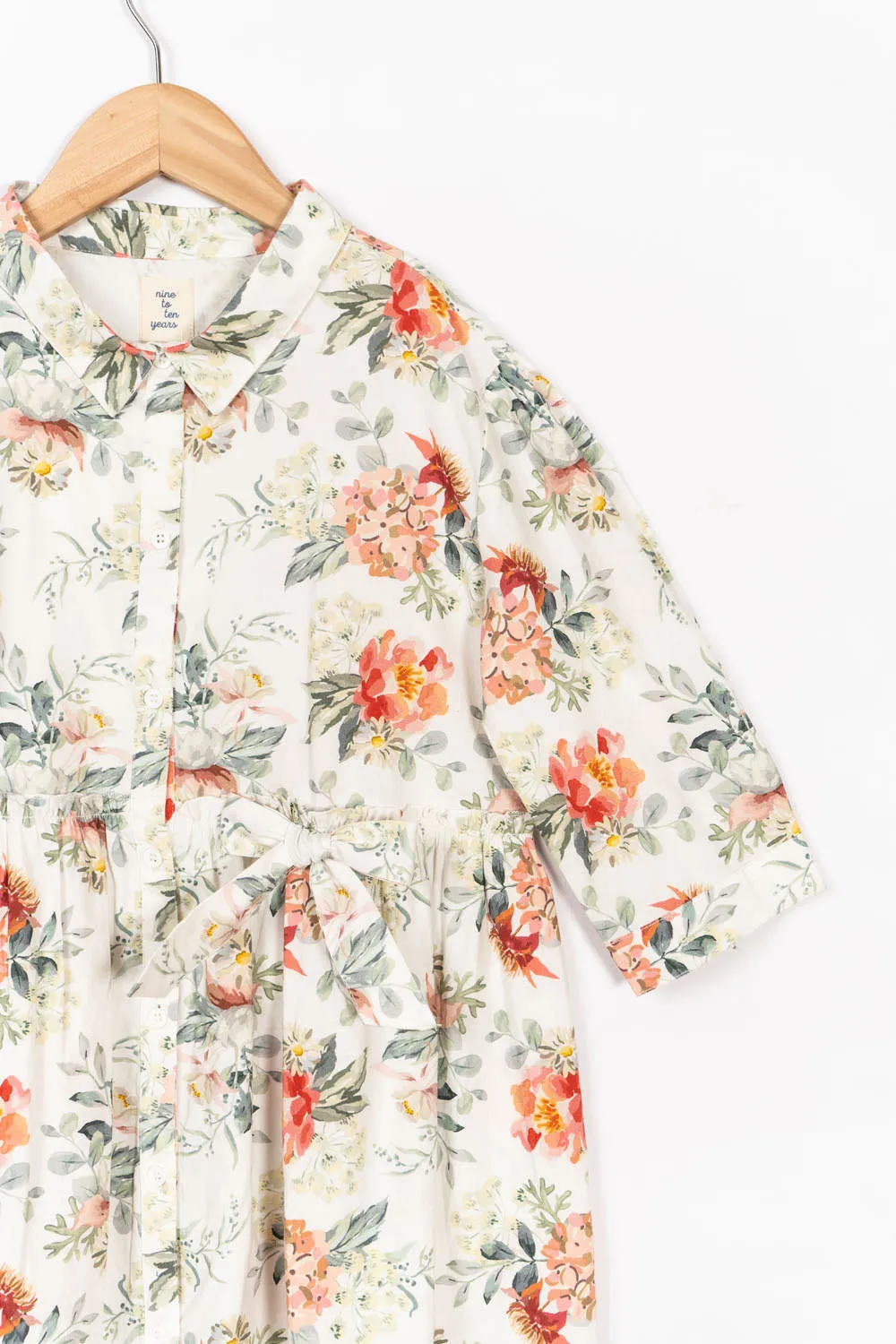White Floral Dress