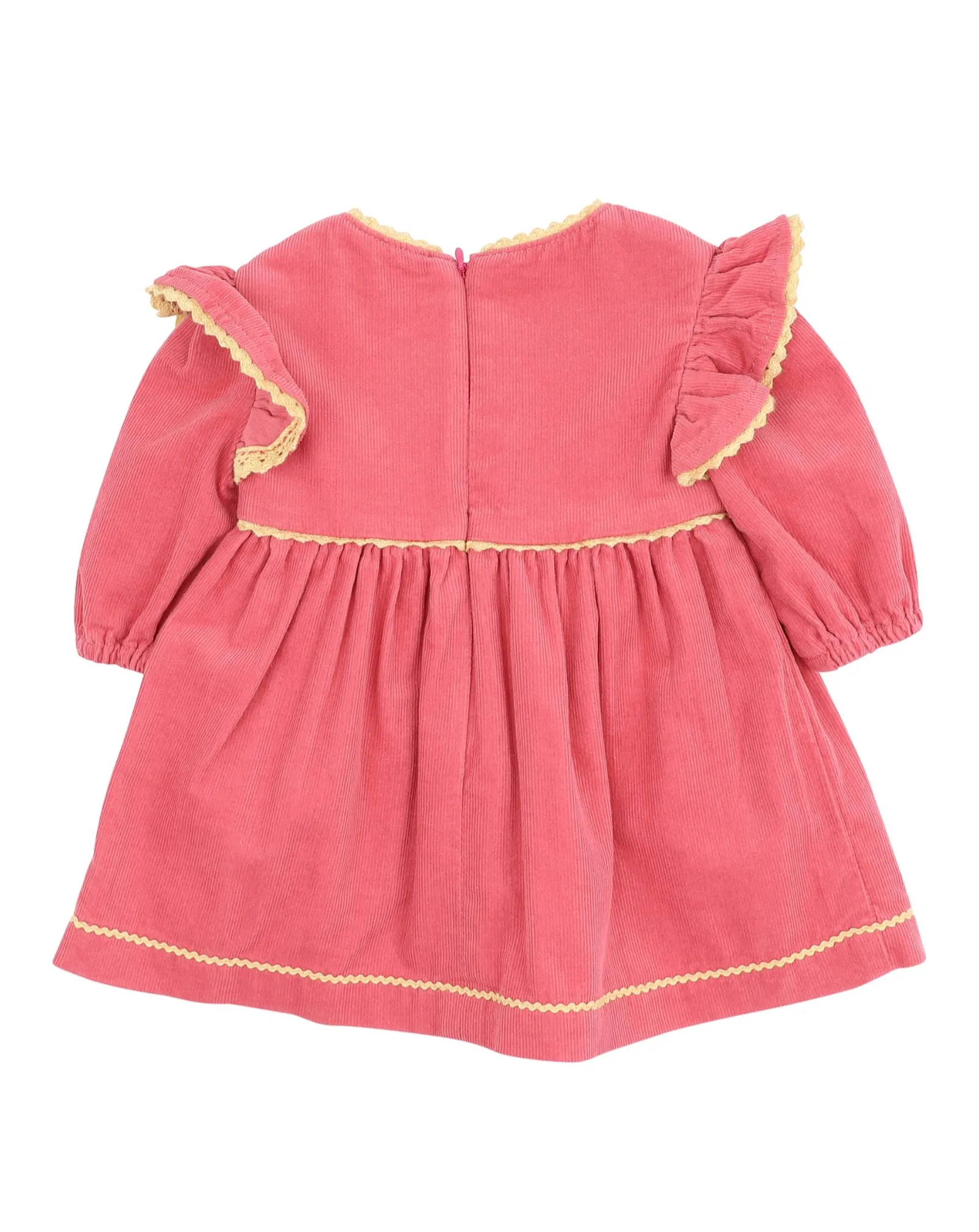 Wild Horses Embroidered Cord Dress - Kids