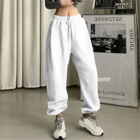 Women's Black Jogging Baggy Sweatpants