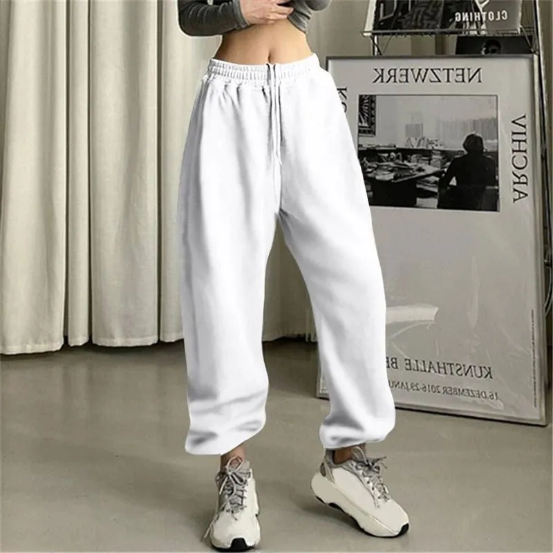 Women's Black Jogging Baggy Sweatpants