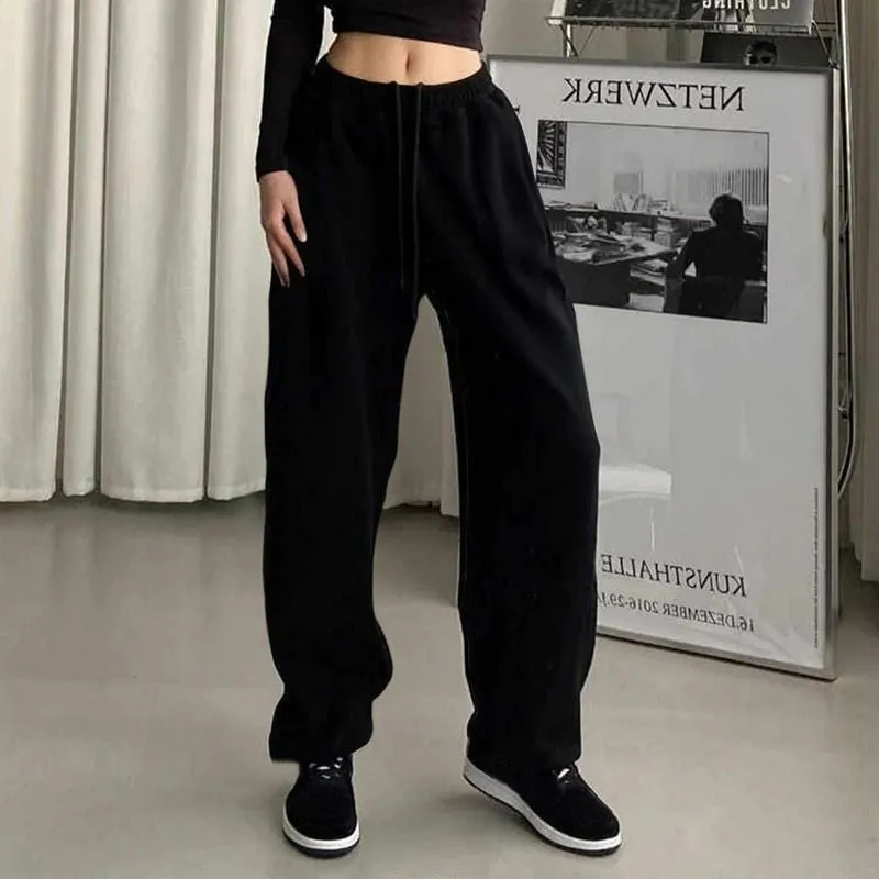 Women's Black Jogging Baggy Sweatpants
