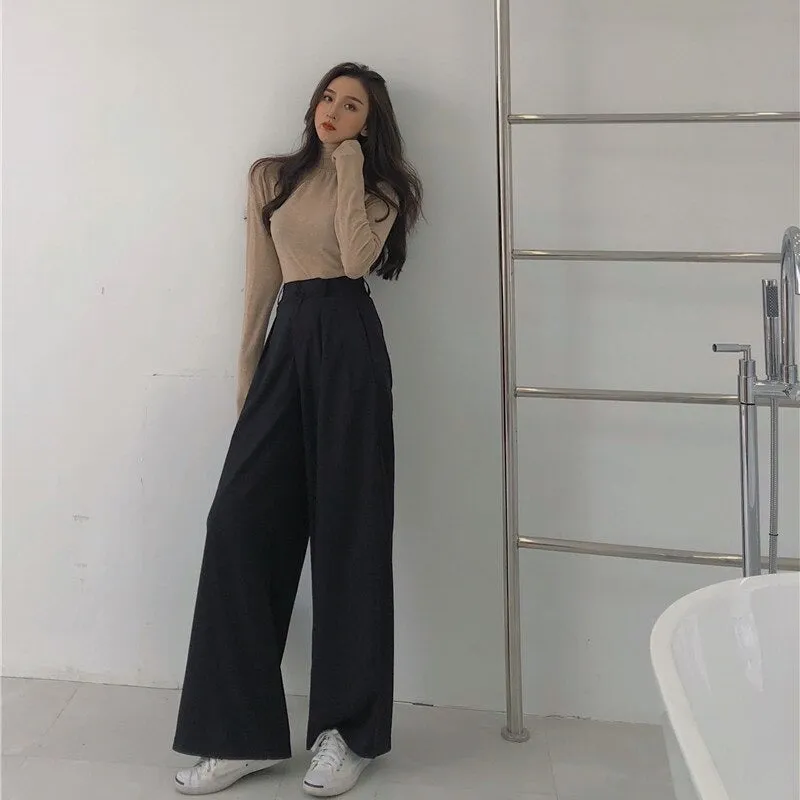 Women's Casual Full-Length Straight Pants