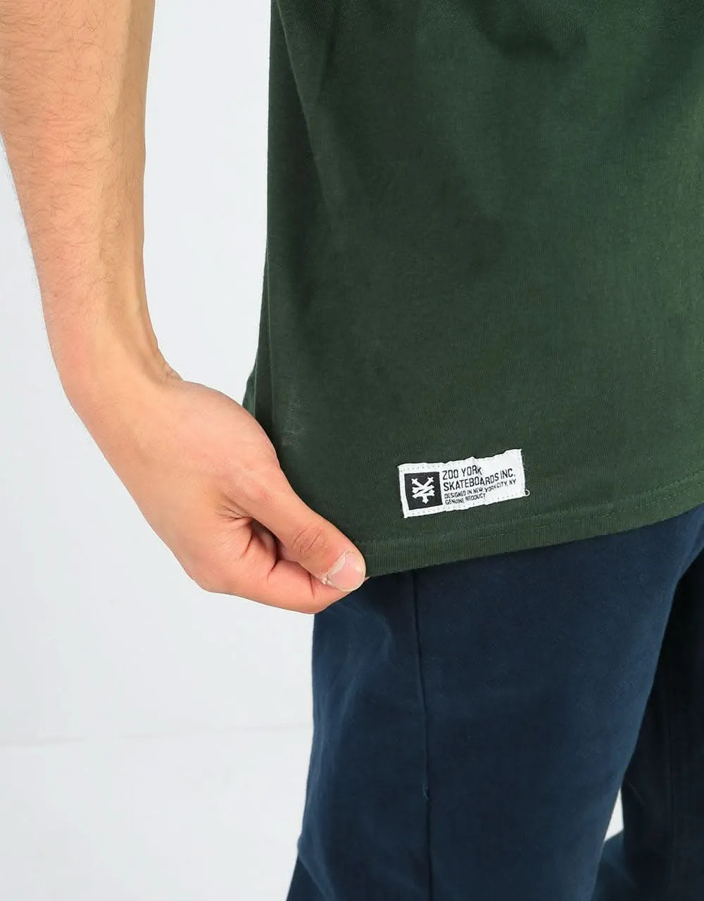 Zoo York Outline T-Shirt - Forest Green